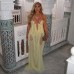 Summer New Vacation Fashion Sexy Mesh Sheer Low-Cut Halter Dress for Women Summer New Vacation Fashion Sexy Mesh Sheer Low-Cut Halter Dress for Women