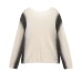 Fading effect printed long sleeved women's clothing