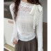 Design Sense Lace Long Sleeve Top for Women