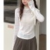 Design Sense Lace Long Sleeve Top for Women