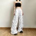 Summer Fashion Casual Loose Pleated Lightweight Breathable Streetwear Pants for Women Summer Fashion Casual Loose Pleated Lightweight Breathable Streetwear Pants for Women