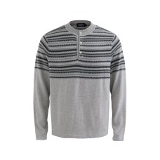 Henley Neck Sweater  High-End Vintage Knitwear