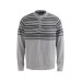Henley Neck Sweater  High-End Vintage Knitwear