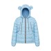 Cute Bear All-Over Star Print Color-Blocking Hooded Cotton Coat  Thick Loose Fit 