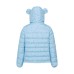 Cute Bear All-Over Star Print Color-Blocking Hooded Cotton Coat  Thick Loose Fit 