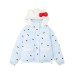 Cute Bow Print Cartoon Fluffy Cotton Coat Warm Thick Cotton 