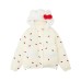 Cute Bow Print Cartoon Fluffy Cotton Coat Warm Thick Cotton 