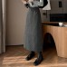 Mid-Length A-Line Woolen Skirt for Women Mid-Length A-Line Woolen Skirt for Women
