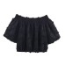Hairy Bubble One Collar Top for Women's Clothing