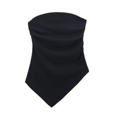 Spicy girl asymmetrical strapless top