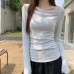 Style Fitted Long Sleeve Top for Women