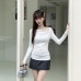 Style Fitted Long Sleeve Top for Women