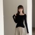 Style Fitted Long Sleeve Top for Women