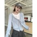 Type of Clothing  Atmosphere Faux Two-Piece Long Sleeve Knit Top