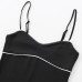 Hot girl bow rolled nylon top women's clothing