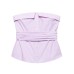 Short strapless striped top