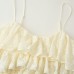 Lace layered decorative camisole top