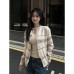 Fair Isle Knit Cardigan Sweater for Women
