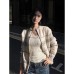 Fair Isle Knit Cardigan Sweater for Women