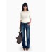 Flared Jeans for Women, Low Waist, Slim Fit, Stretchy Casual Pants