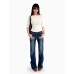 Flared Jeans for Women, Low Waist, Slim Fit, Stretchy Casual Pants
