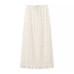 Two piece set of backless neck hanging suspender pleated long skirt