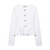 Knitted jacket with pleated hem and half skirt set Knitted jacket with pleated hem and half skirt set