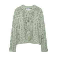Flower breasted knitted jacket Flower breasted knitted jacket