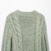 Flower breasted knitted jacket