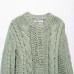 Flower breasted knitted jacket