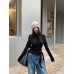 Irregular Tie-Back Hooded Long Sleeve Top for Women
