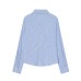 Collar pleated slim fit shirt