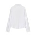 Collar pleated slim fit shirt