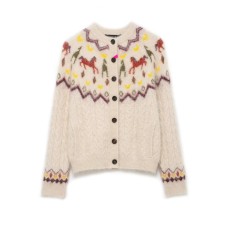 Knitted sweater with pony pattern Knitted sweater with pony pattern