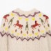 Knitted sweater with pony pattern