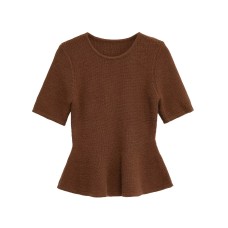 Skirt Decoration Thread Knitted Short Sleeve Top