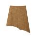 Retro style leather asymmetrical MIDI skirt