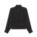 Pleated chiffon top