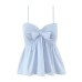 Style Women's New Fashion Sweet Bow Ruffle Strap Top Style Women's New Fashion Sweet Bow Ruffle Strap Top
