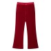 Two tone velvet suit set