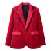 Two tone velvet suit set