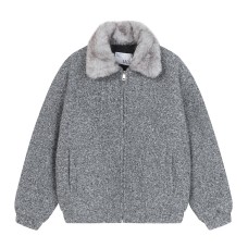 Fur Collar Coat Casual Versatile Turn-Down Collar Cotton Jacket Trendy