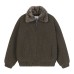 Fur Collar Coat Casual Versatile Turn-Down Collar Cotton Jacket Trendy