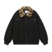 Leopard Print Fur-Collar Turn-Down Collar Quilted Coat  Loose Jacket Winter Parka