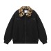 Leopard Print Fur-Collar Turn-Down Collar Quilted Coat  Loose Jacket Winter Parka