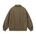 Leopard Print Fur-Collar Turn-Down Collar Quilted Coat  Loose Jacket Winter Parka