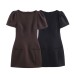 Pleated pocket dress for women's clothing