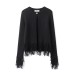 Commuting stylish Su button knit jacket