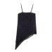 New Women's Fashionable Long Asymmetric Lace Top