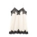 Custom Made Style New Women's Fashion  Lace Satin Texture Top